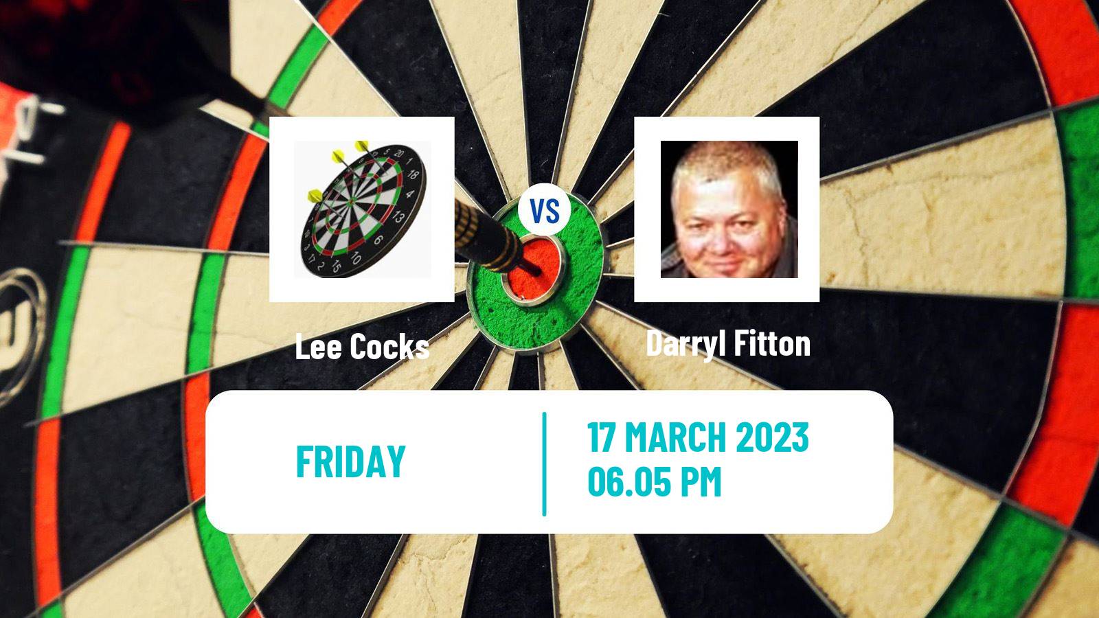 Darts Darts Lee Cocks - Darryl Fitton