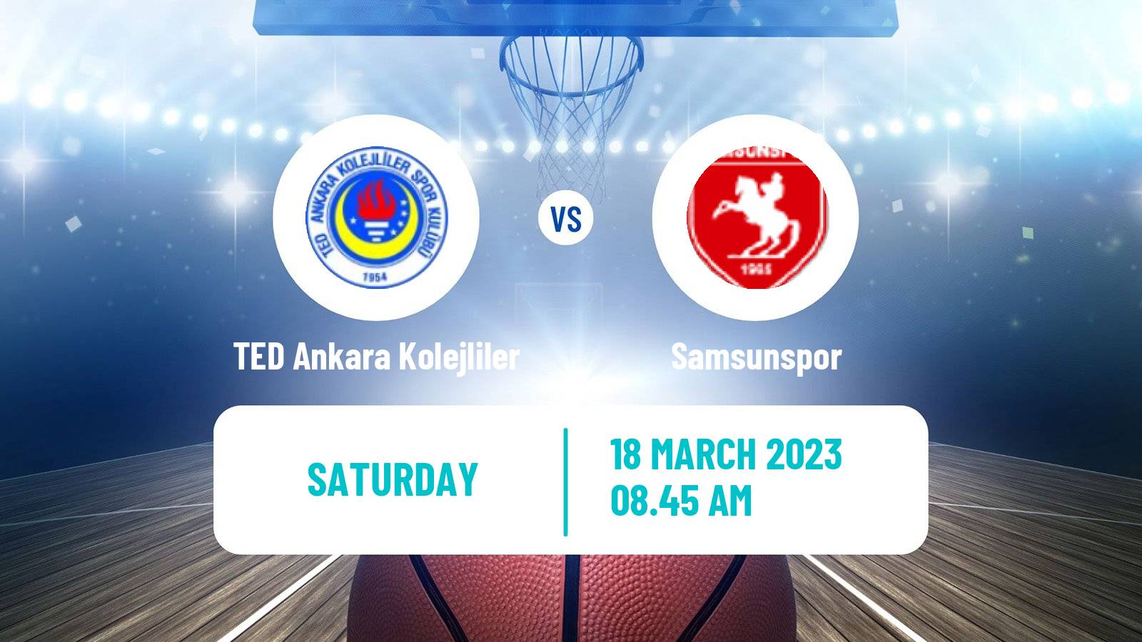 Basketball Turkish TBL TED Ankara Kolejliler - Samsunspor