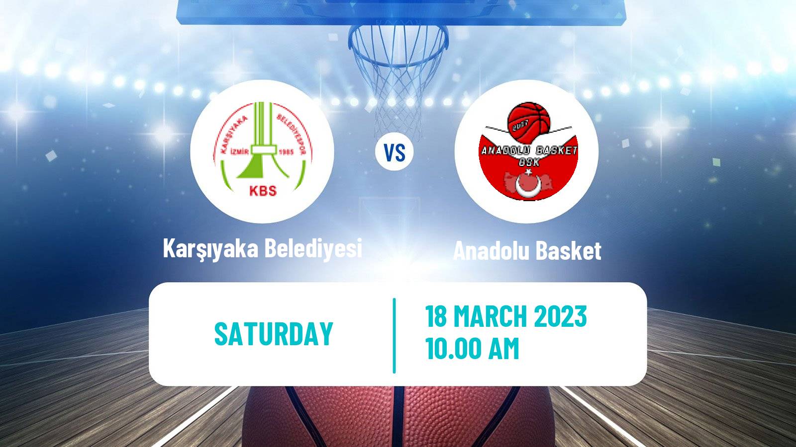 Basketball Turkish TB2L Karşıyaka Belediyesi - Anadolu Basket