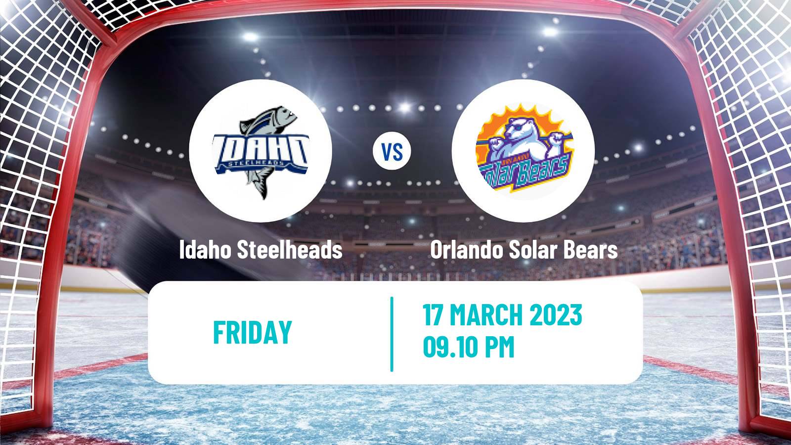 Hockey ECHL Idaho Steelheads - Orlando Solar Bears