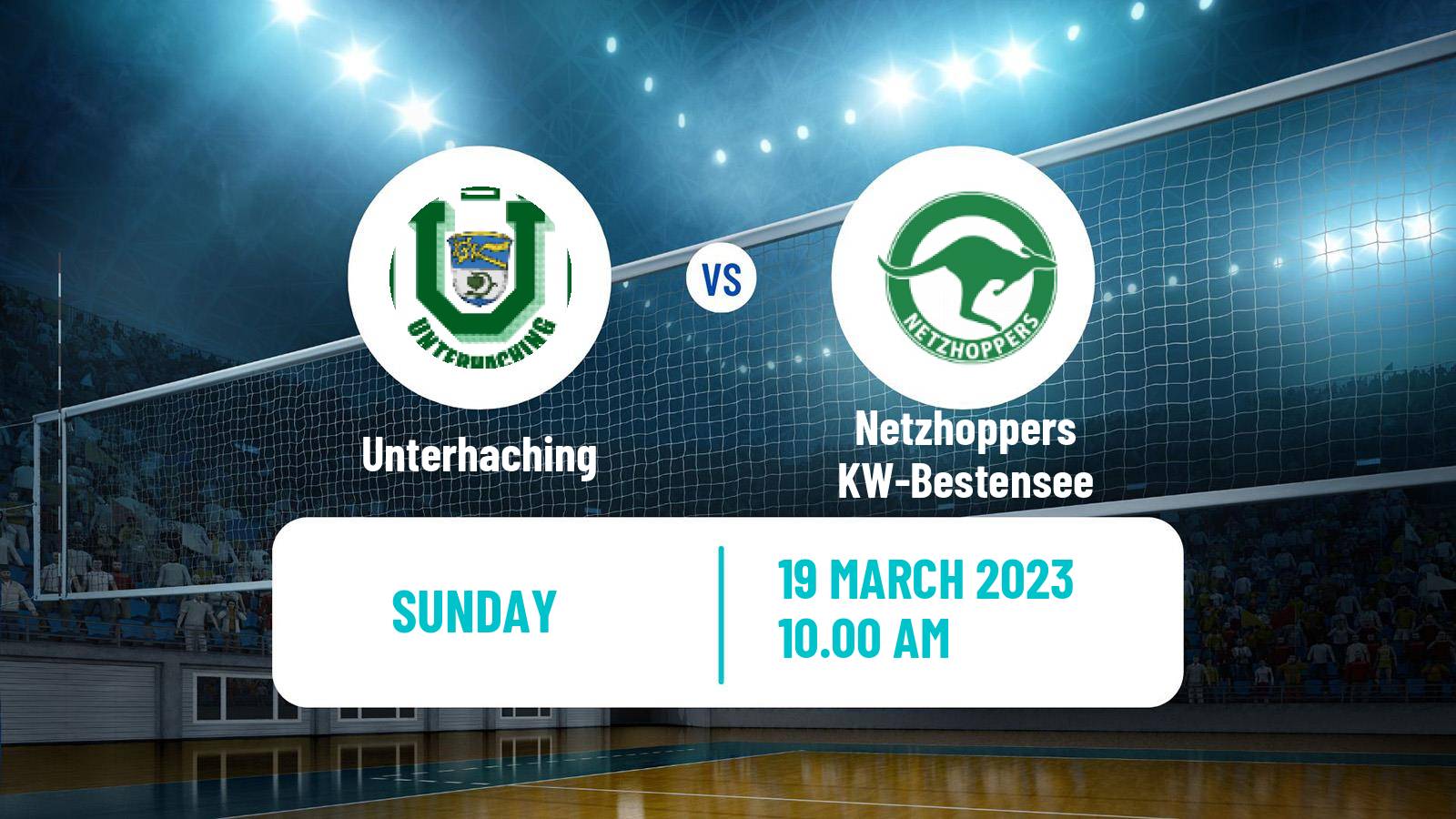 Volleyball German Bundesliga Volleyball Unterhaching - Netzhoppers KW-Bestensee