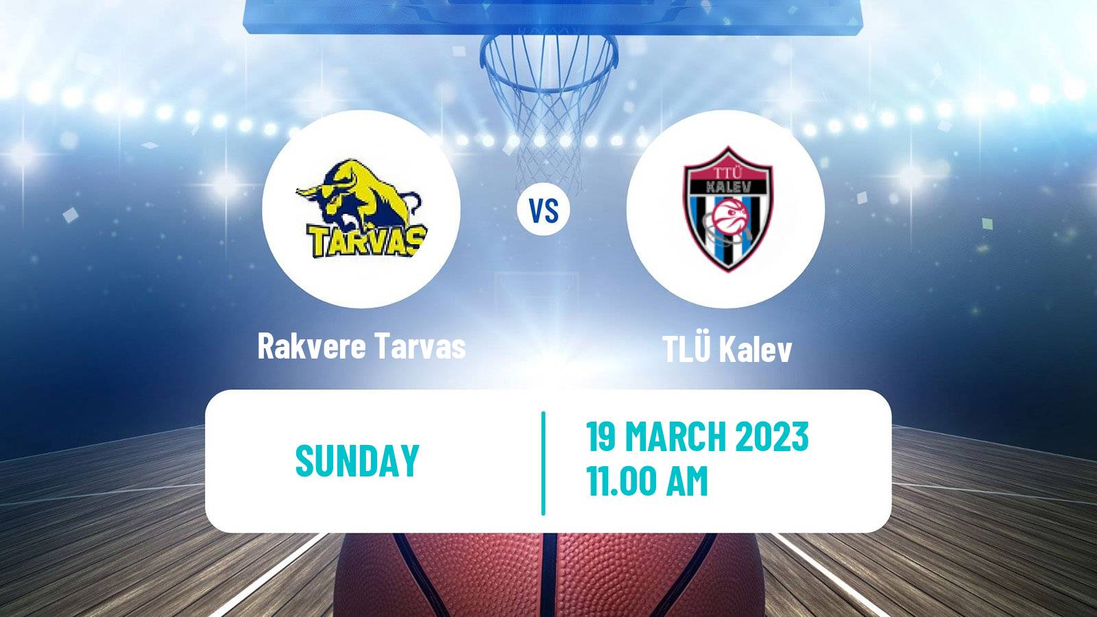 Basketball Estonian–Latvian Basketball League Rakvere Tarvas - TLÜ Kalev