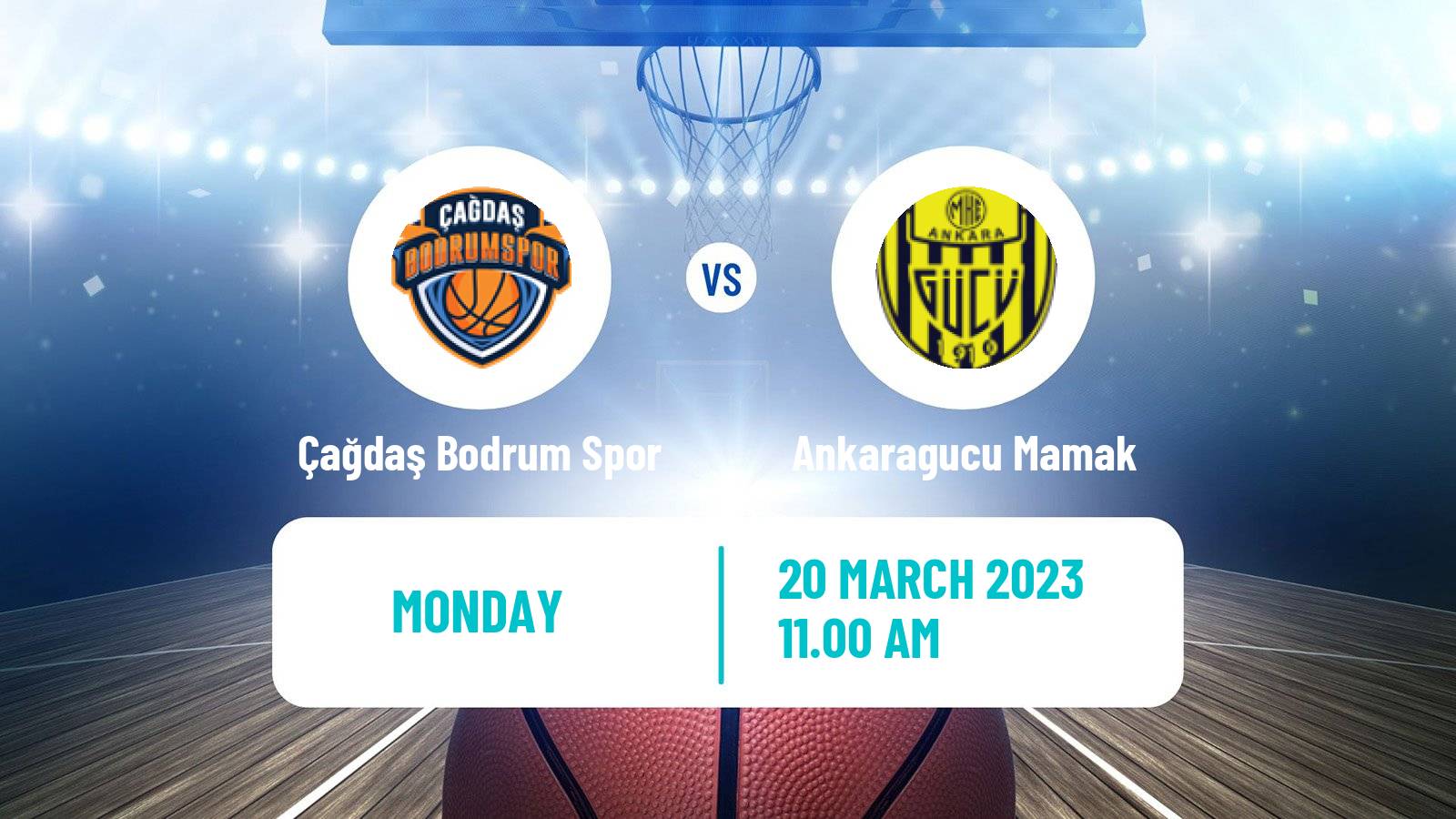 Basketball Turkish TBL Çağdaş Bodrum Spor - Ankaragucu Mamak