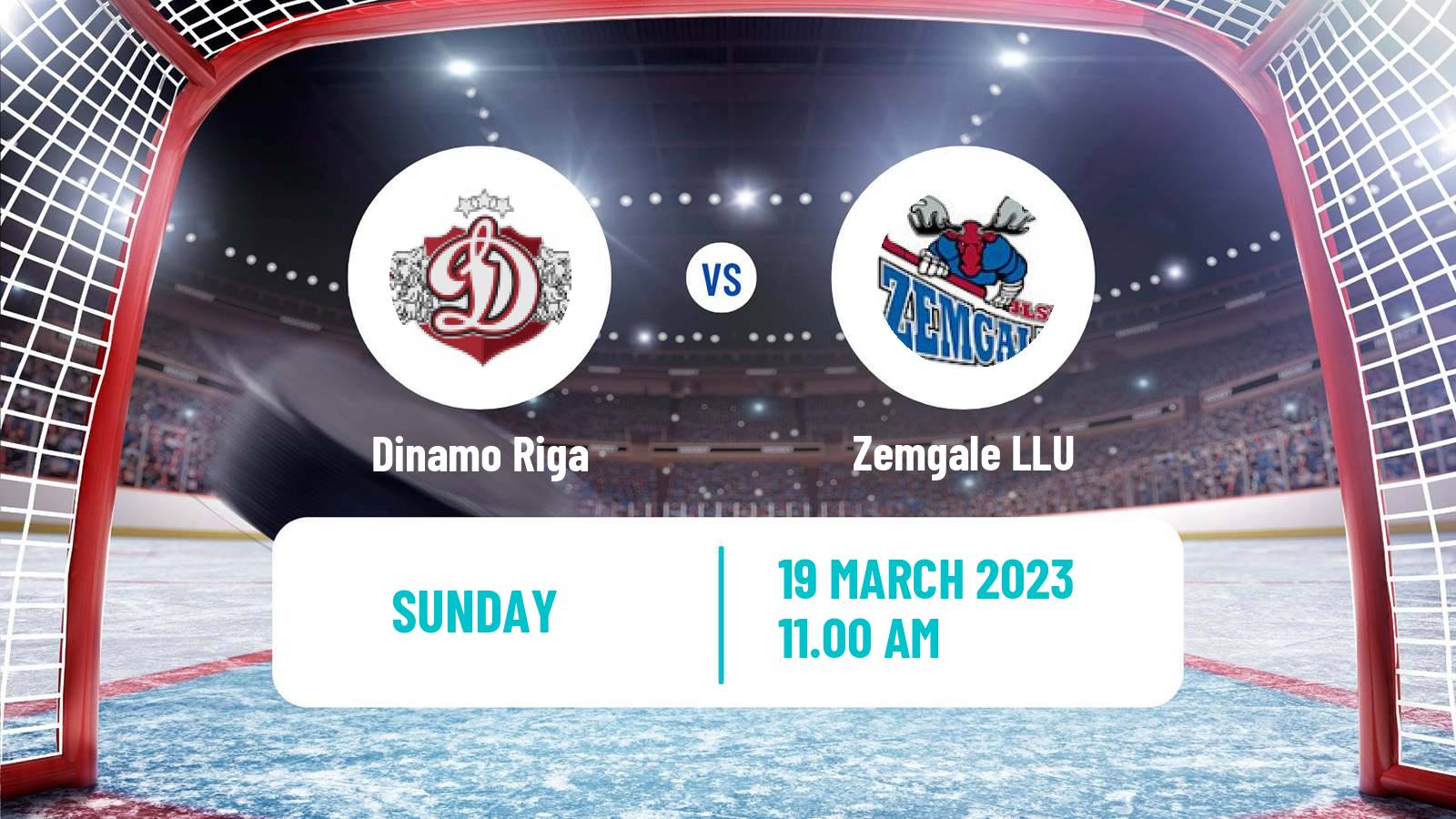 Hockey Latvian Hokeja Liga Dinamo Riga - Zemgale LLU