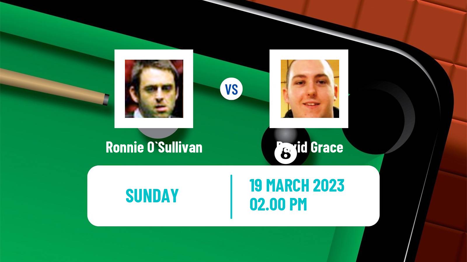 Snooker Snooker Ronnie O`Sullivan - David Grace