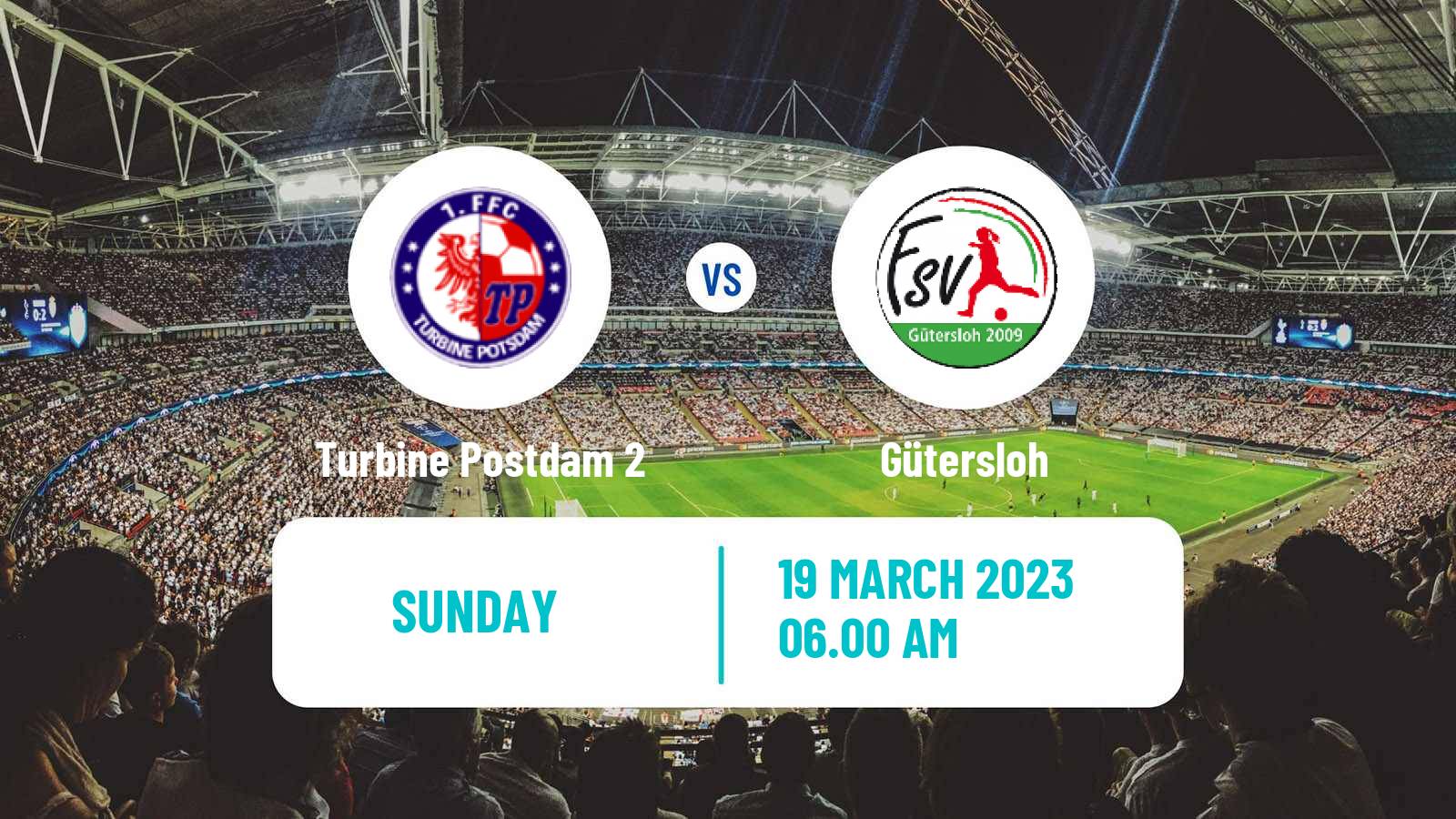 Soccer German 2 Bundesliga Women Turbine Postdam 2 - Gütersloh