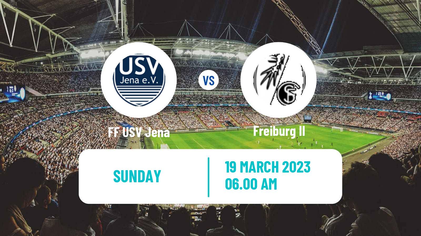 Soccer German 2 Bundesliga Women FF USV Jena - Freiburg II