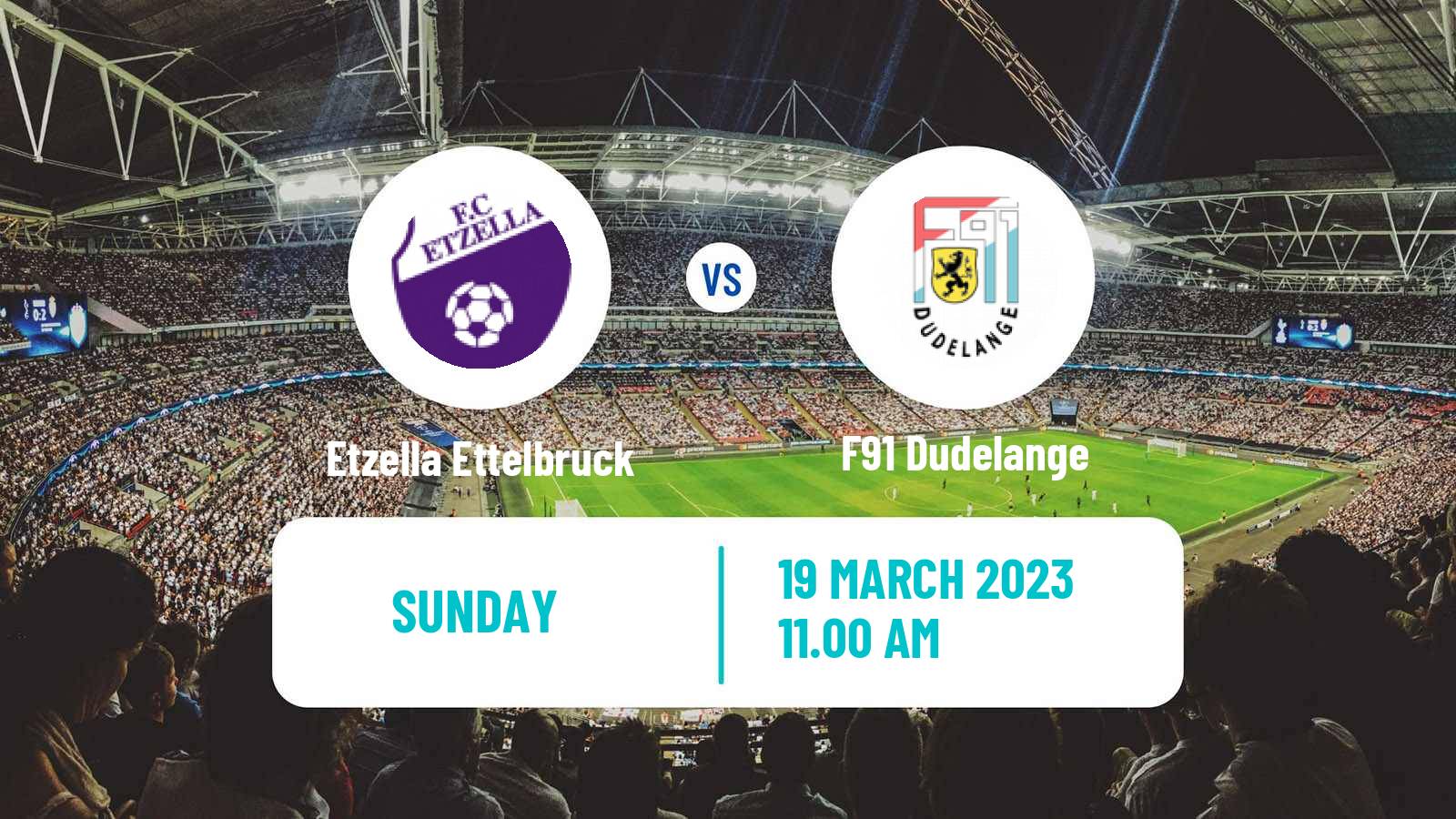 Soccer Luxembourg National Division Etzella Ettelbruck - F91 Dudelange