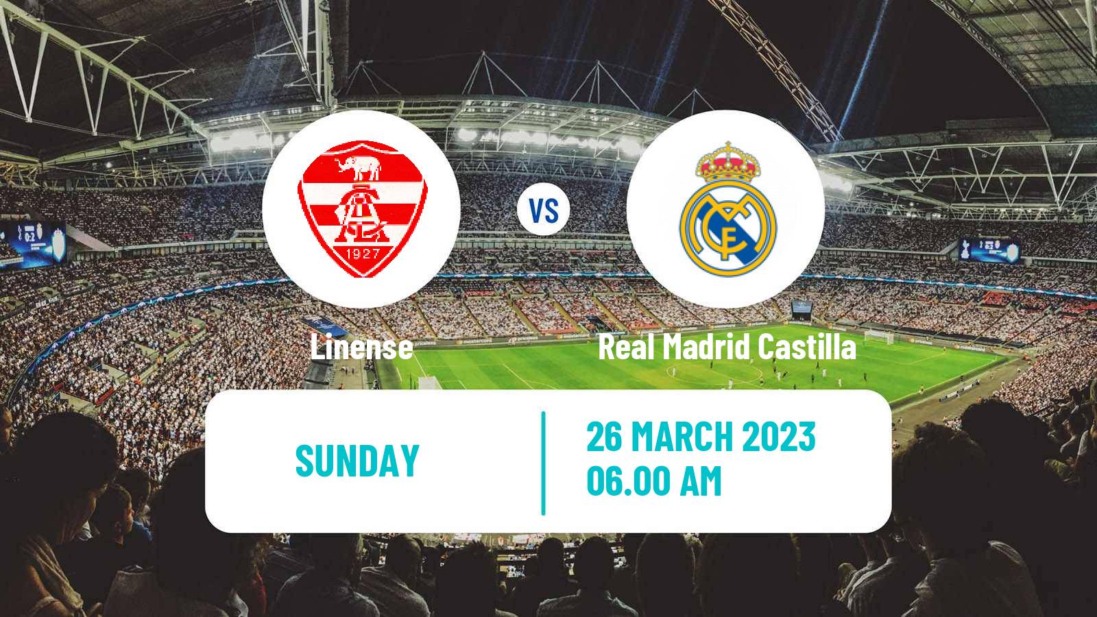 Soccer Spanish Primera RFEF Group 1 Linense - Real Madrid Castilla