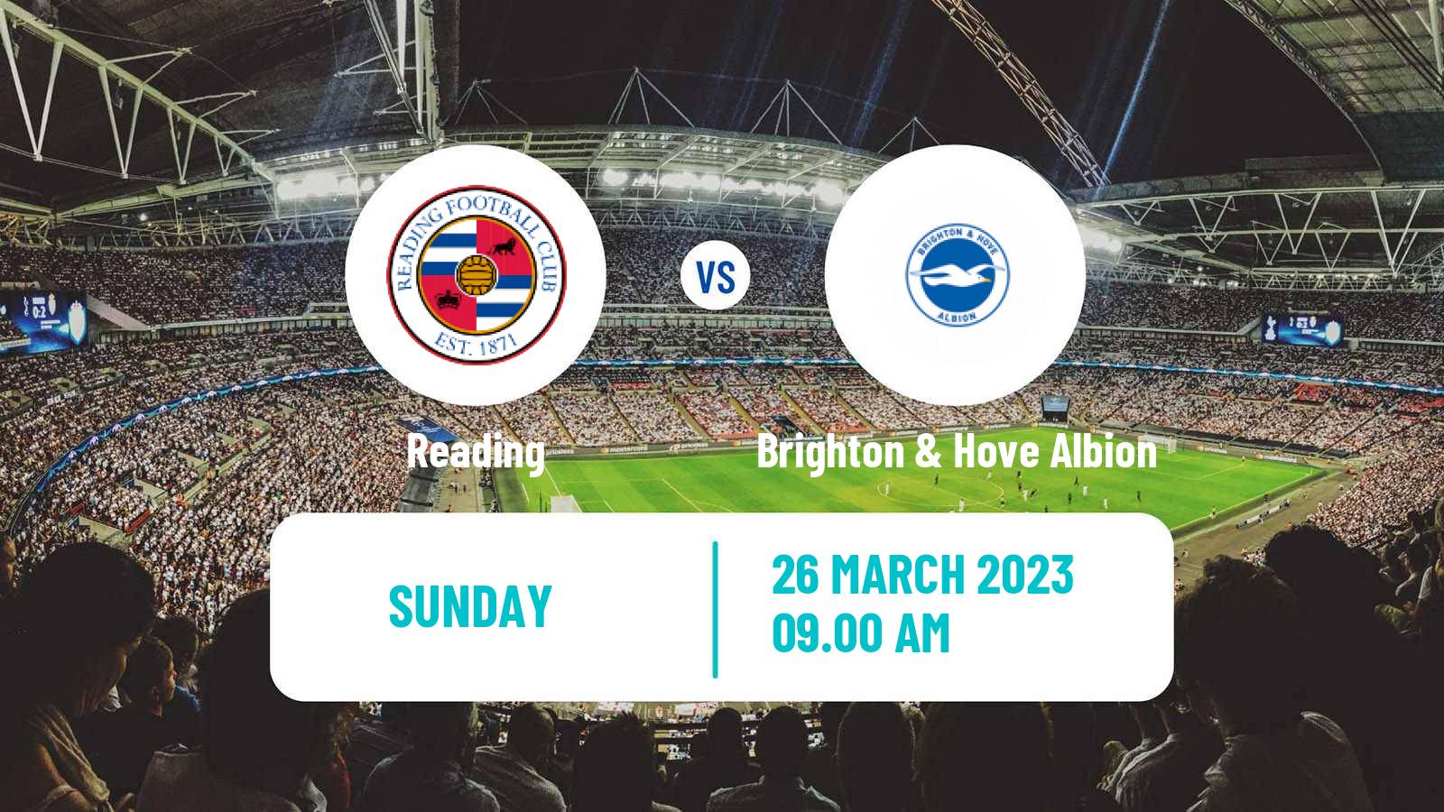 Soccer English WSL Reading - Brighton & Hove Albion