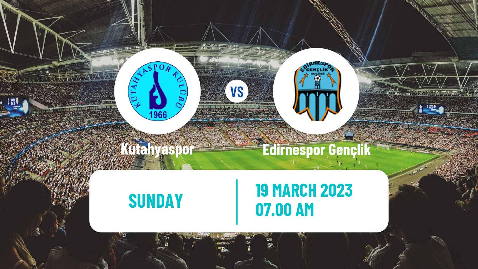 Soccer Turkish 3 Lig Group 1 Kutahyaspor - Edirnespor Gençlik