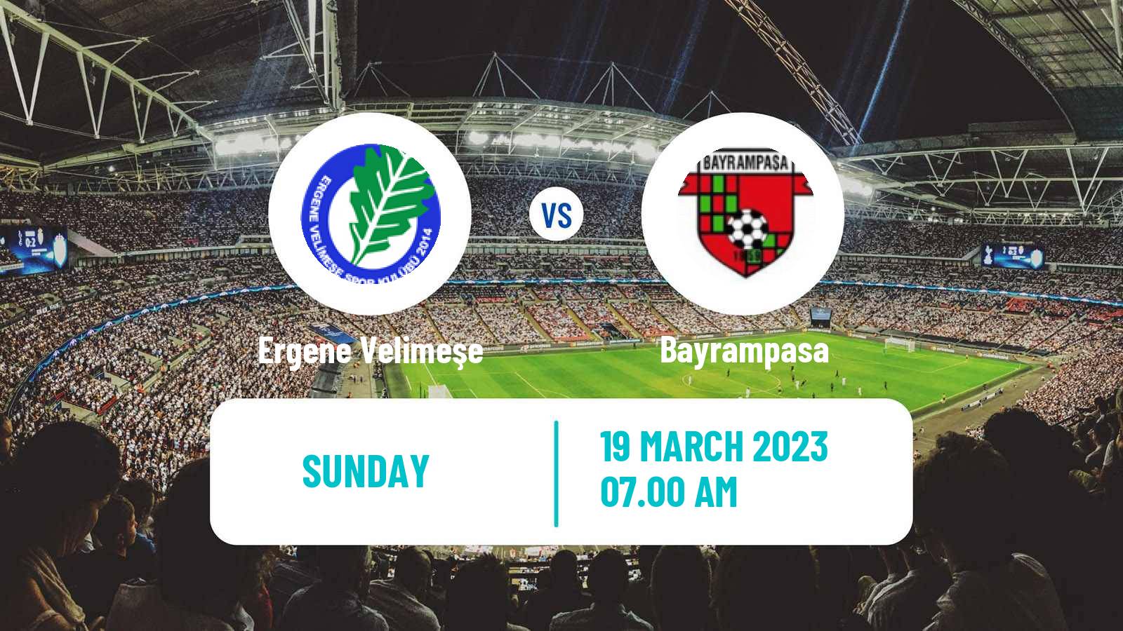 Soccer Turkish 3 Lig Group 2 Ergene Velimeşe - Bayrampasa