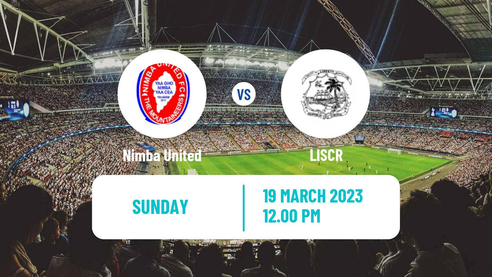 Soccer Liberian First Division Nimba United - LISCR