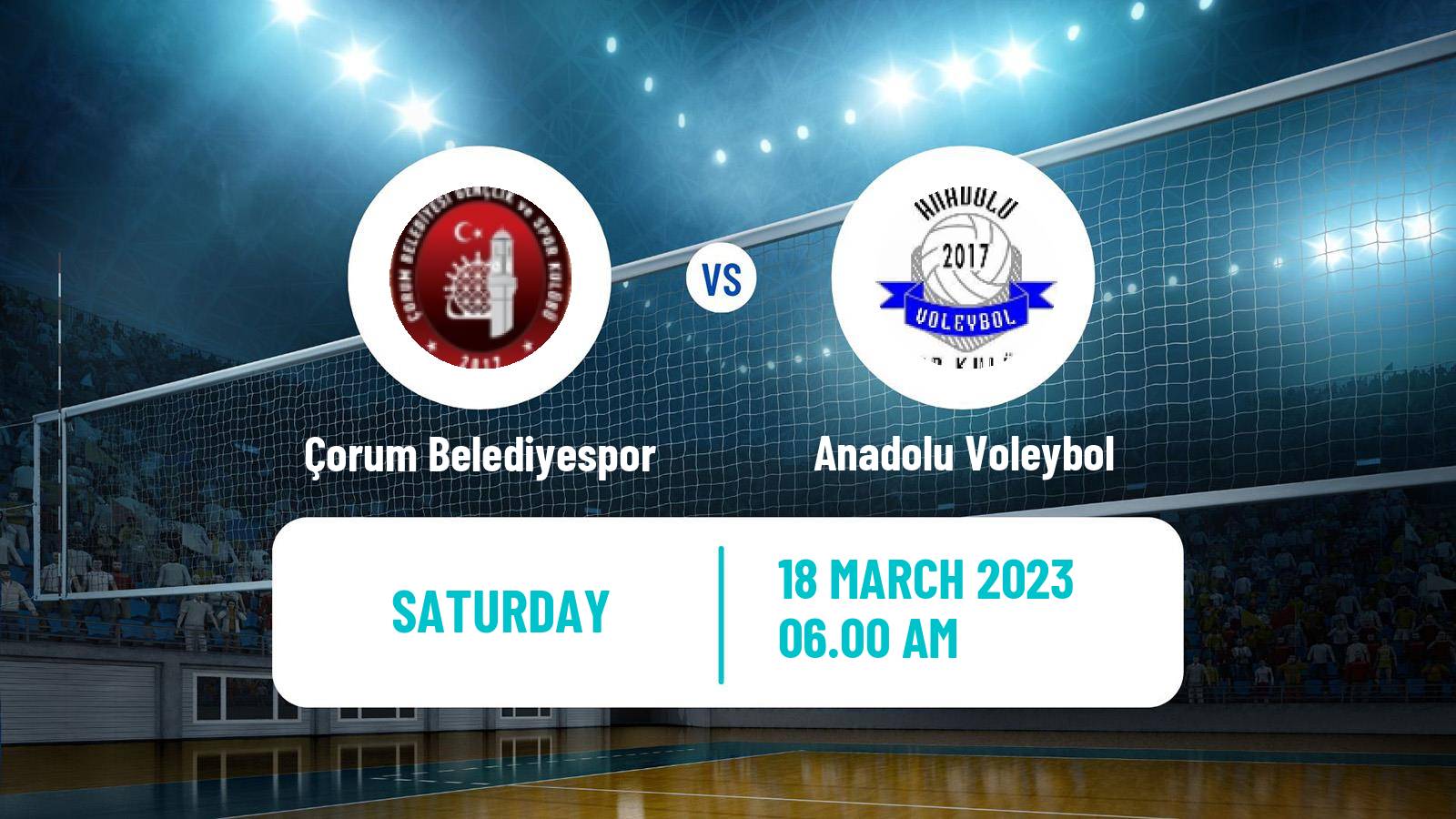 Volleyball Turkish 1 Ligi Volleyball Çorum Belediyespor - Anadolu Voleybol