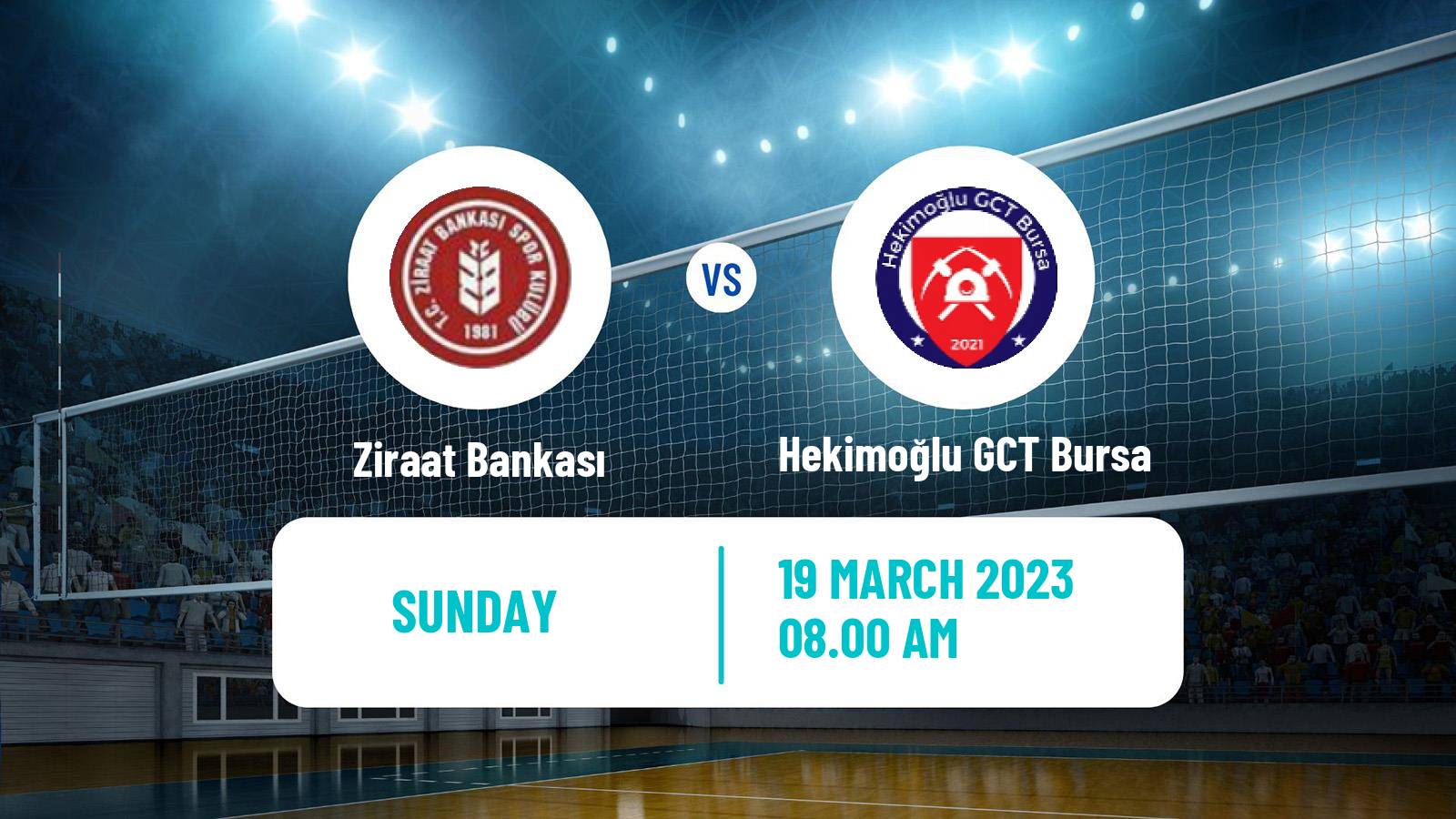 Volleyball Turkish Efeler Ligi Volleyball Ziraat Bankası - Hekimoğlu GCT Bursa