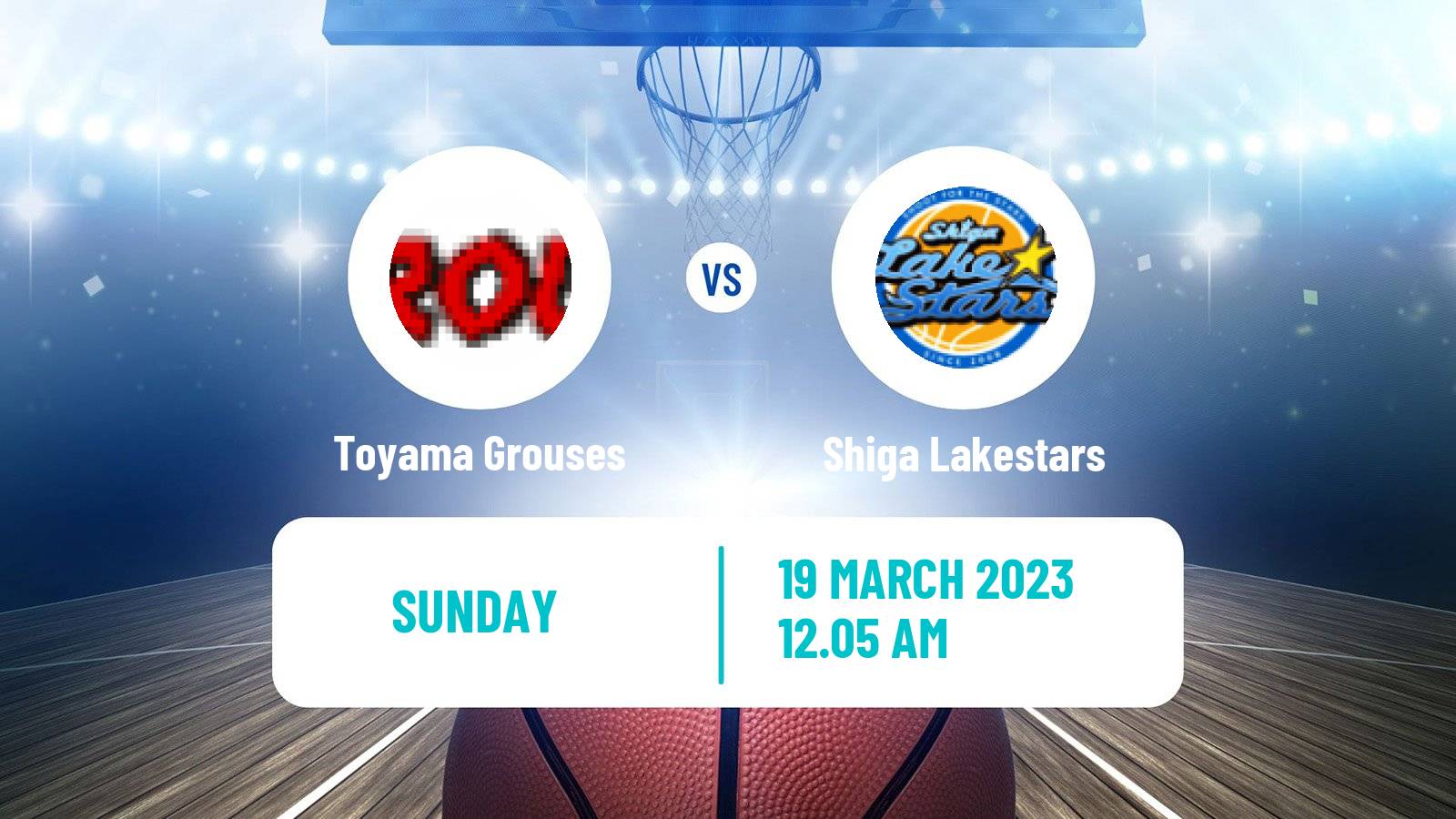 Basketball BJ League Toyama Grouses - Shiga Lakestars