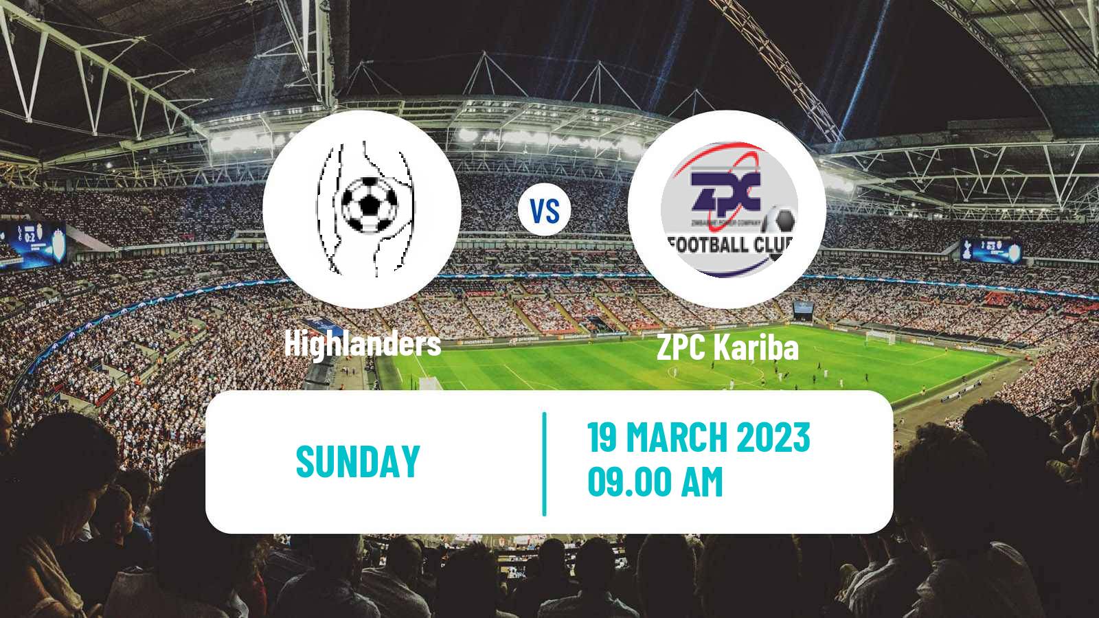 Soccer Zimbabwe Premier League Highlanders - ZPC Kariba