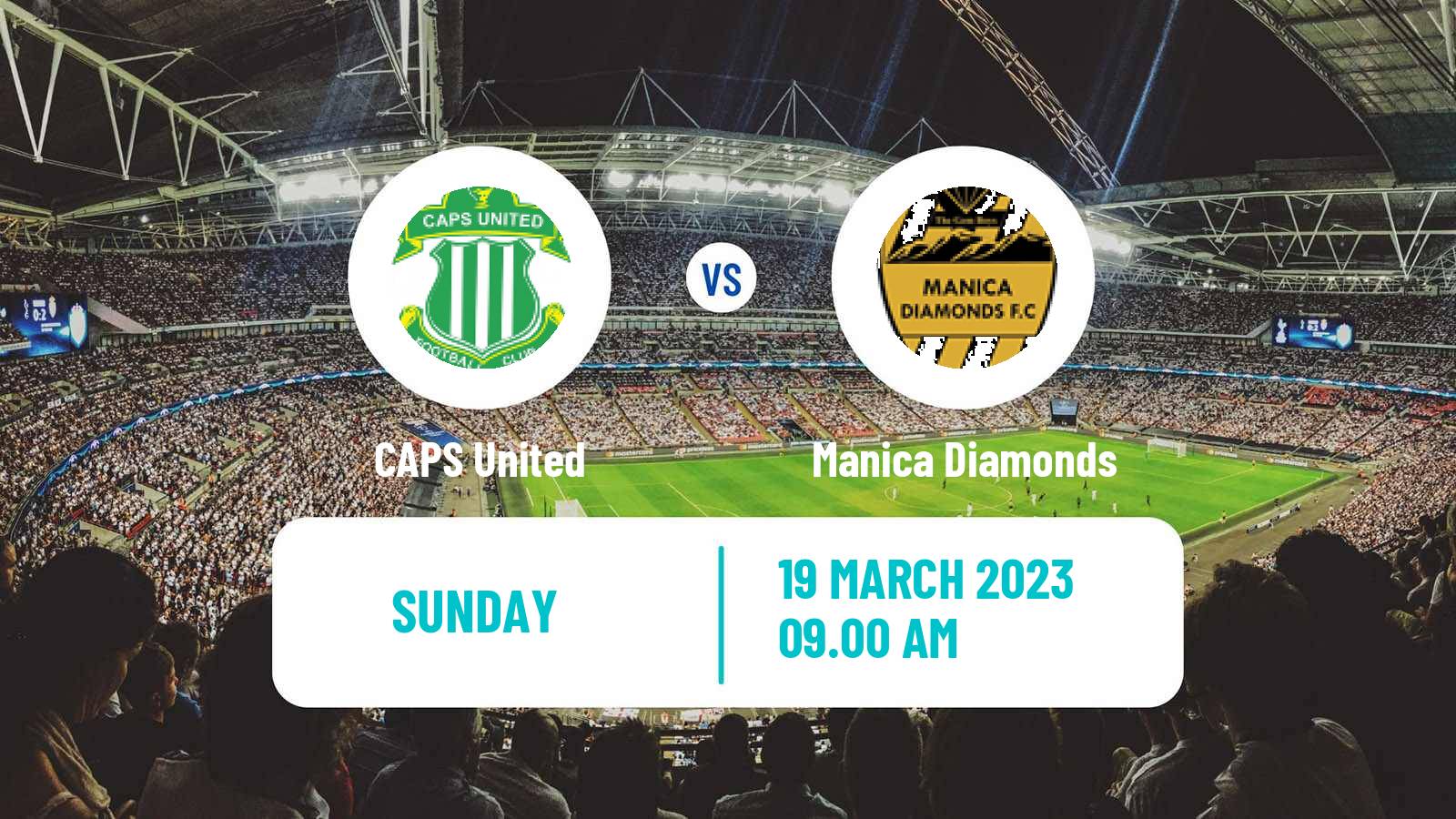 Soccer Zimbabwe Premier League CAPS United - Manica Diamonds