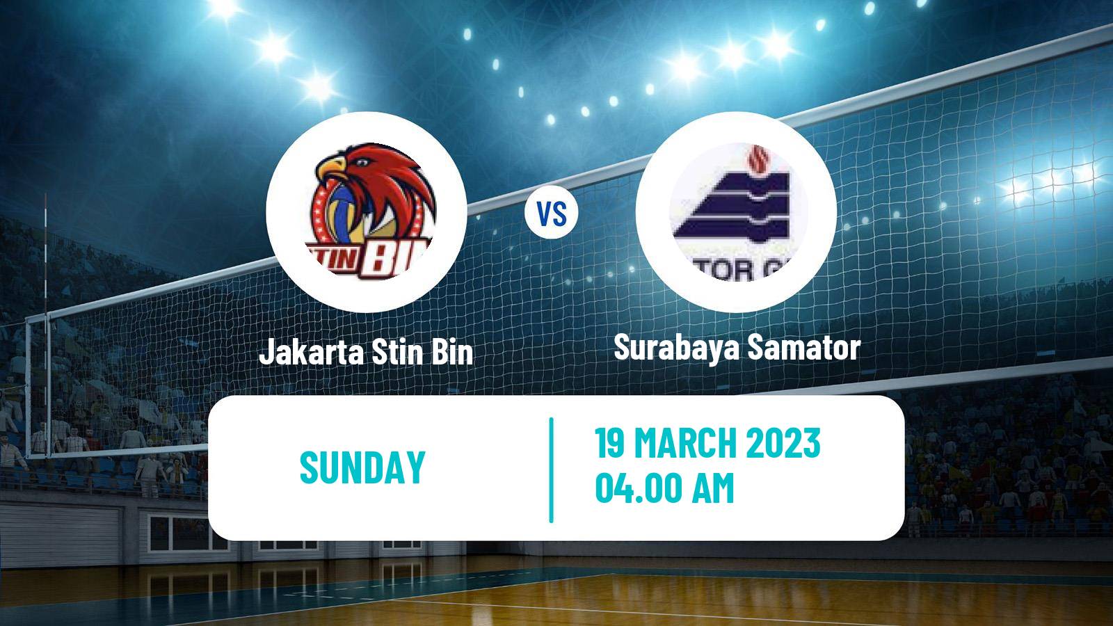 Volleyball Indonesian Proliga Volleyball Jakarta Stin Bin - Surabaya Samator