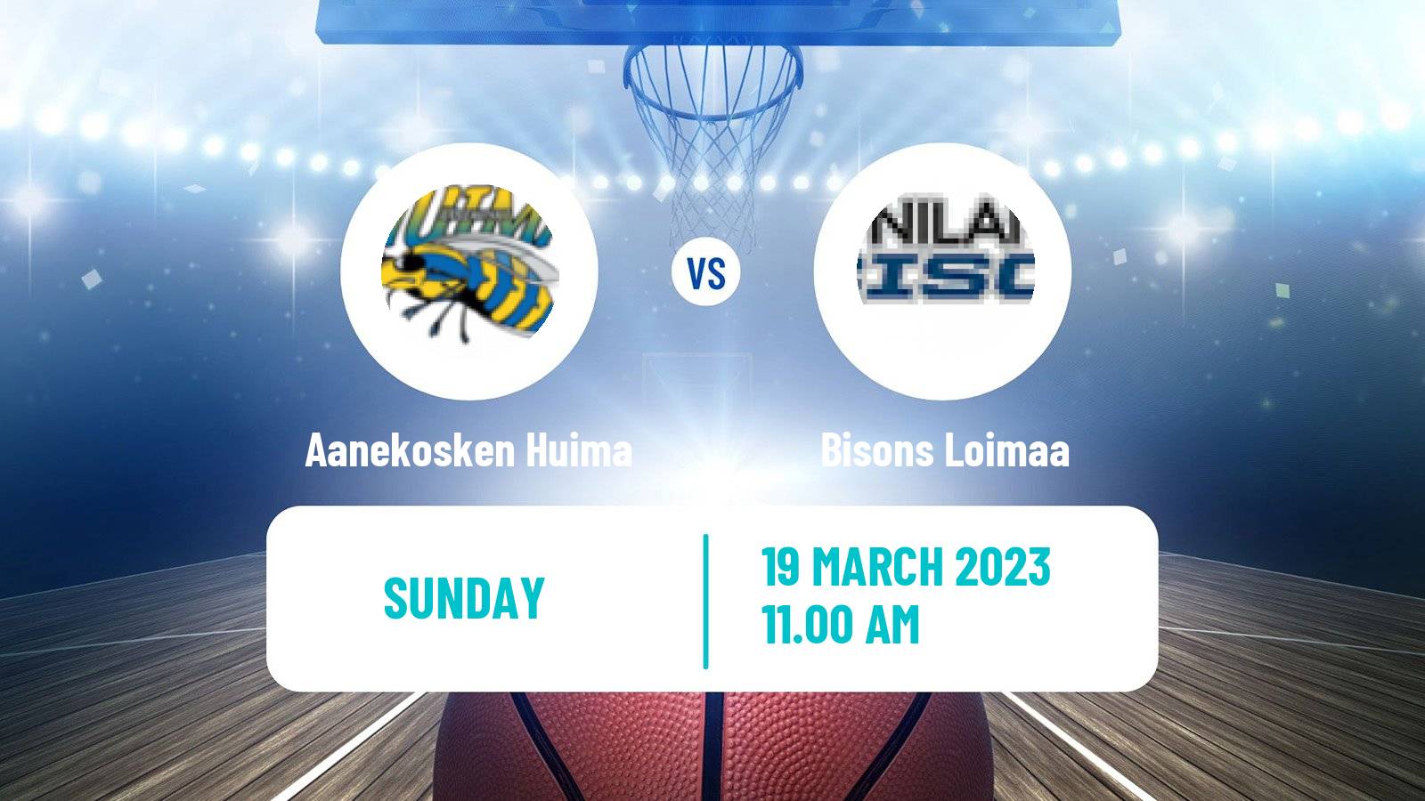 Basketball Finnish I Divisioona A Basketball Aanekosken Huima - Bisons Loimaa