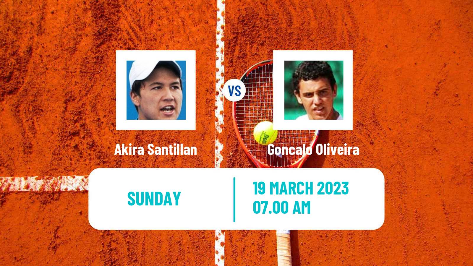 Tennis ITF Tournaments Akira Santillan - Goncalo Oliveira