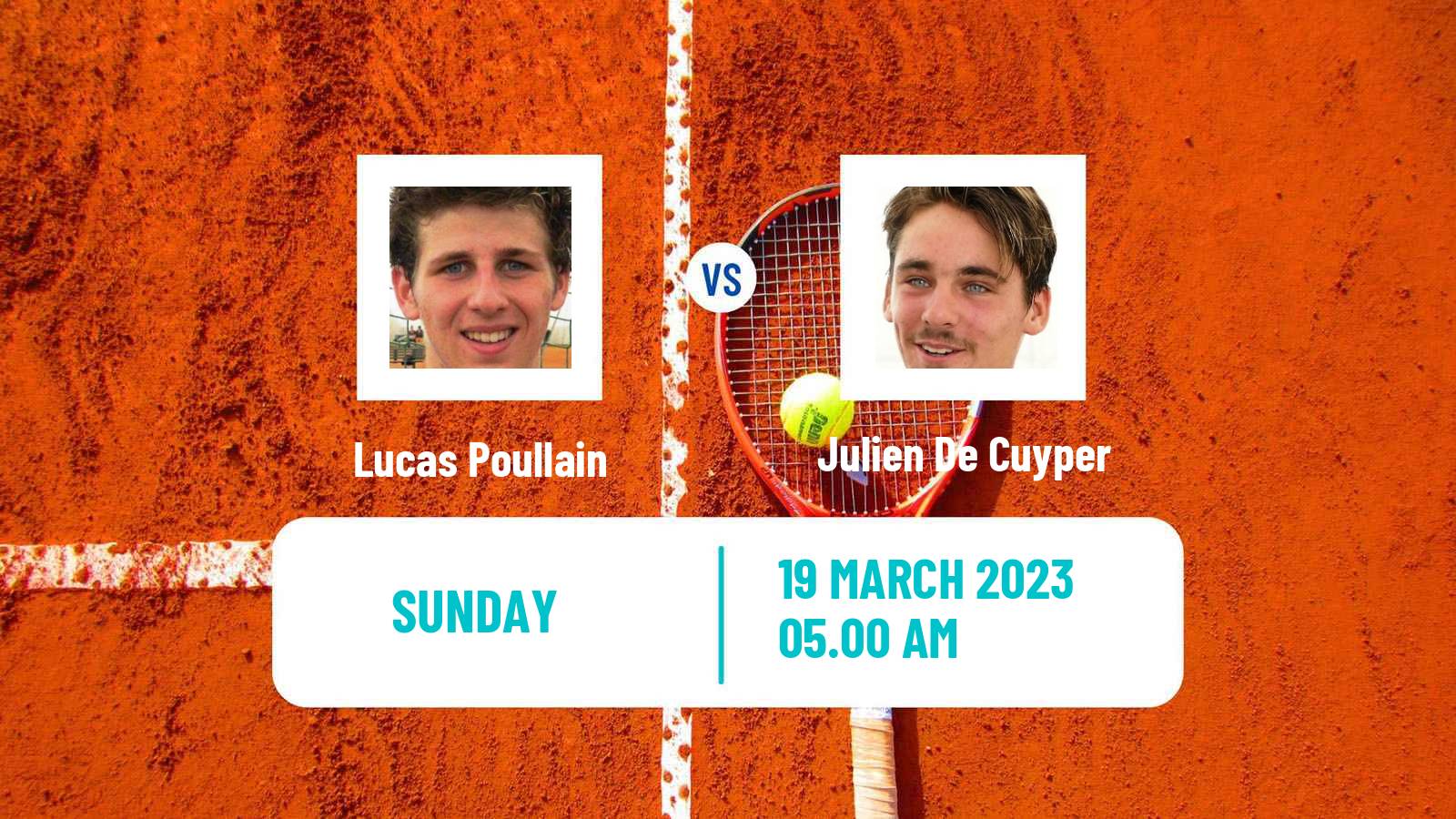 Tennis ATP Challenger Lucas Poullain - Julien De Cuyper