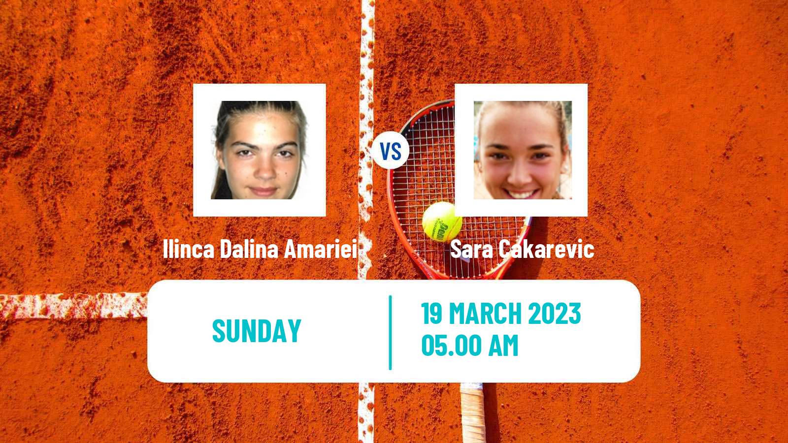 Tennis ITF Tournaments Ilinca Dalina Amariei - Sara Cakarevic