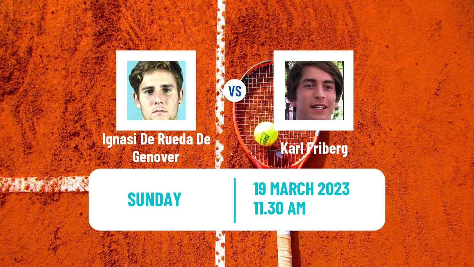 Tennis ATP Challenger Ignasi De Rueda De Genover - Karl Friberg
