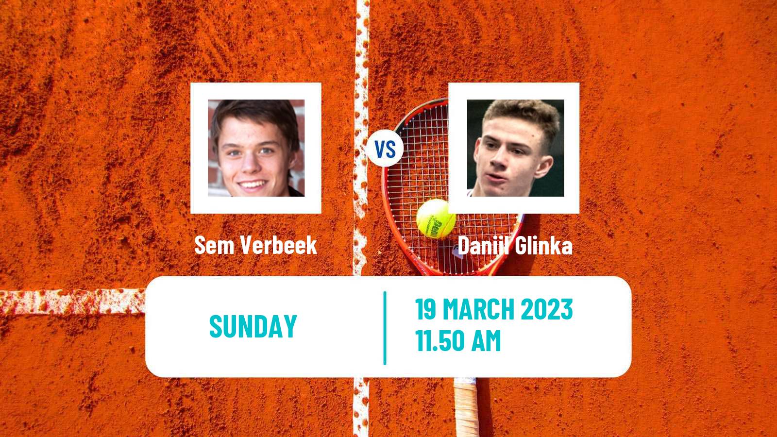 Tennis ATP Challenger Sem Verbeek - Daniil Glinka