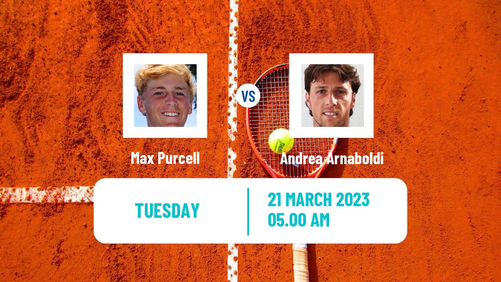 Tennis ATP Challenger Max Purcell - Andrea Arnaboldi