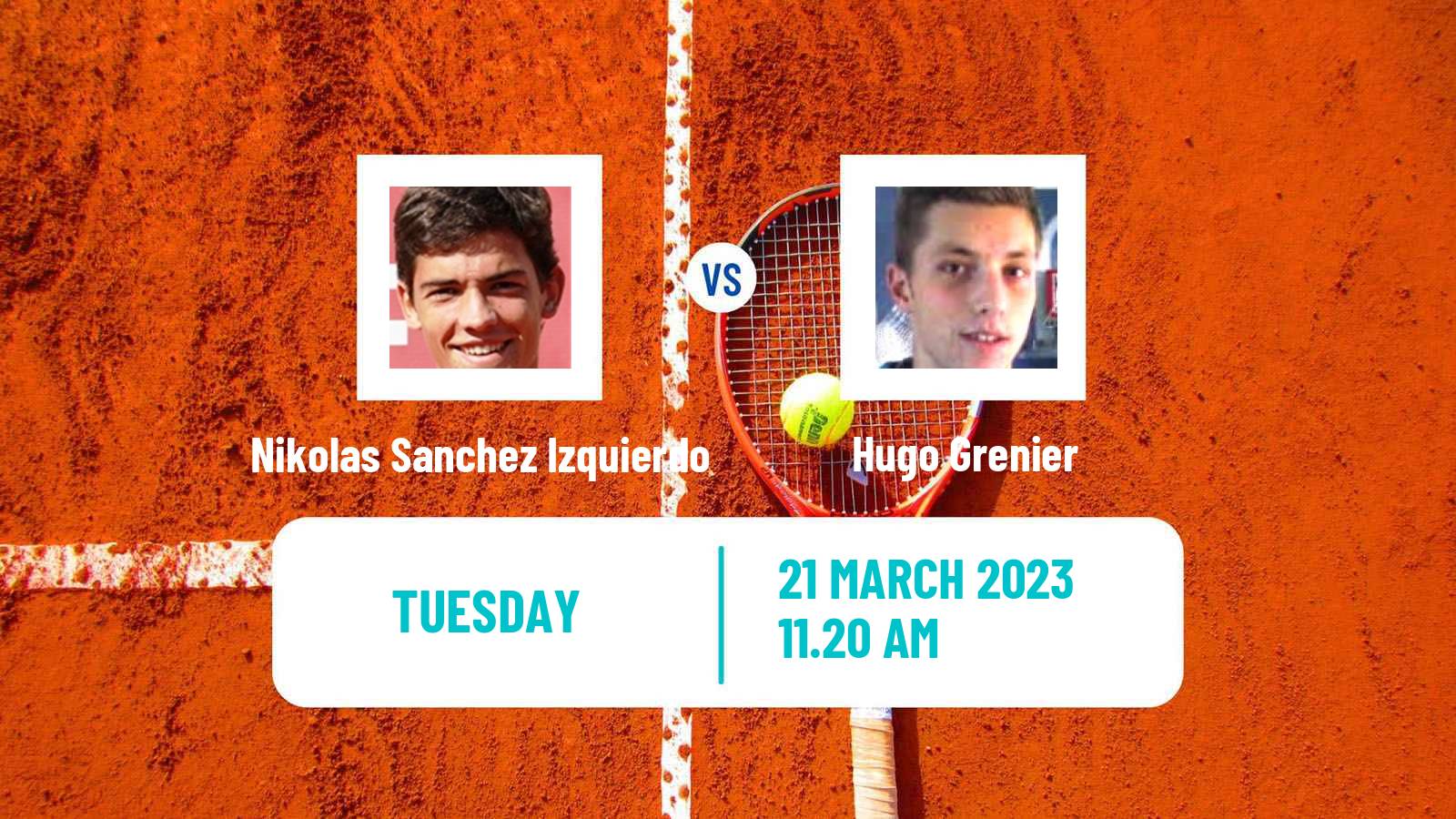 Tennis ATP Challenger Nikolas Sanchez Izquierdo - Hugo Grenier