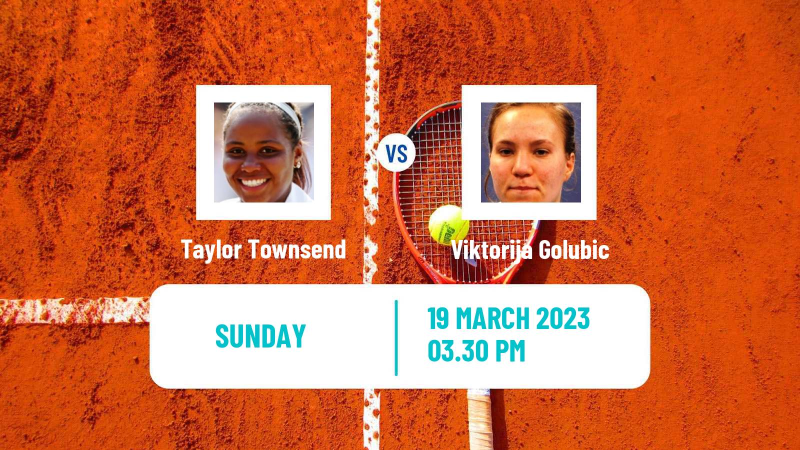 Tennis WTA Miami Taylor Townsend - Viktorija Golubic