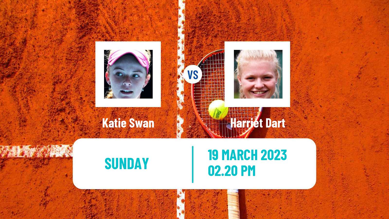 Tennis WTA Miami Katie Swan - Harriet Dart