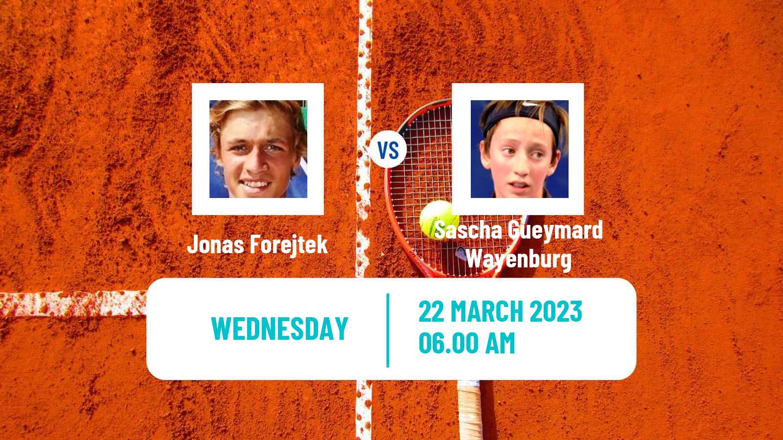 Tennis ATP Challenger Jonas Forejtek - Sascha Gueymard Wayenburg