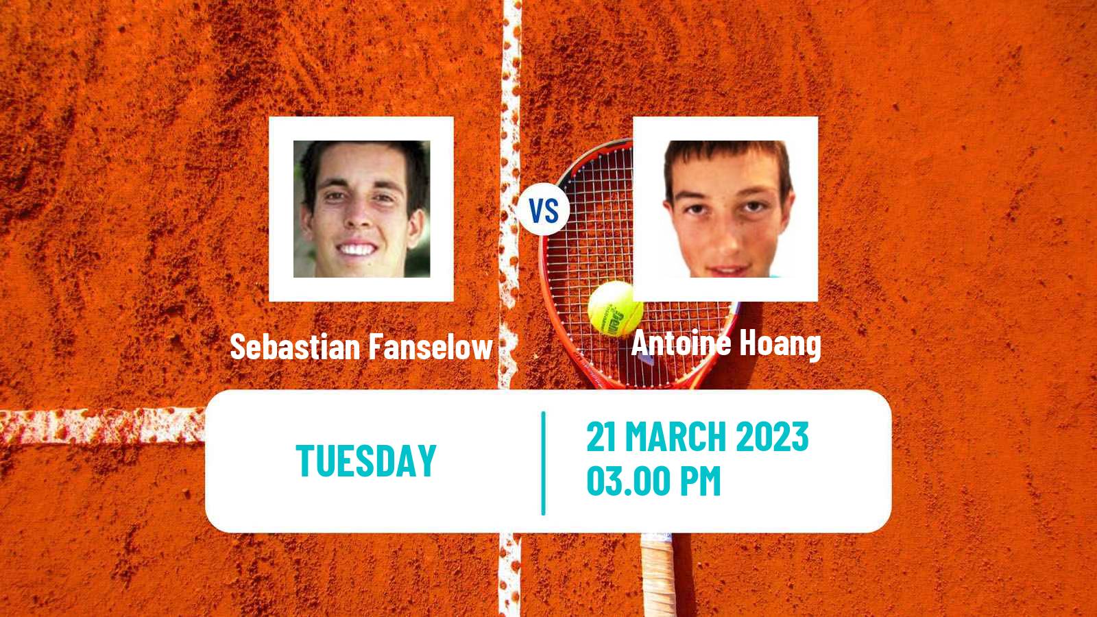 Tennis ATP Challenger Sebastian Fanselow - Antoine Hoang