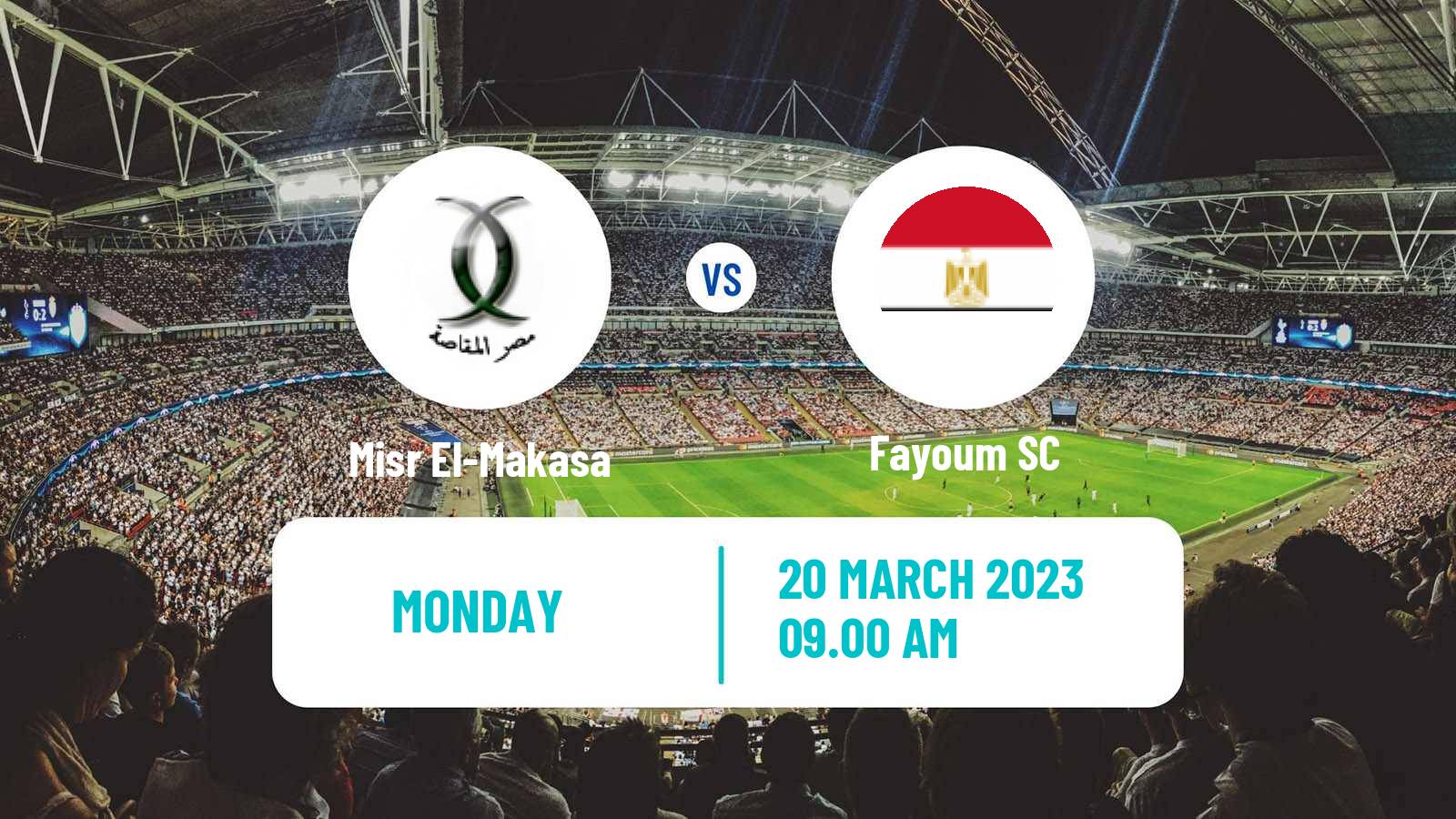 Soccer Egyptian Division 2 - Group A Misr El-Makasa - Fayoum