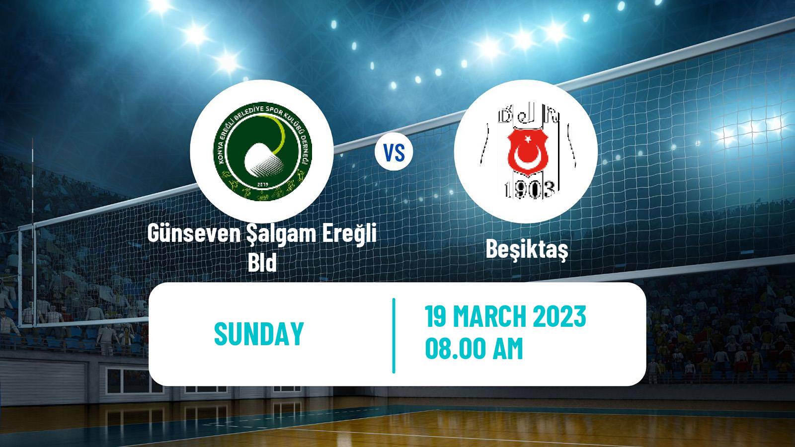 Volleyball Turkish 1 Ligi Volleyball Women Günseven Şalgam Ereğli Bld - Beşiktaş