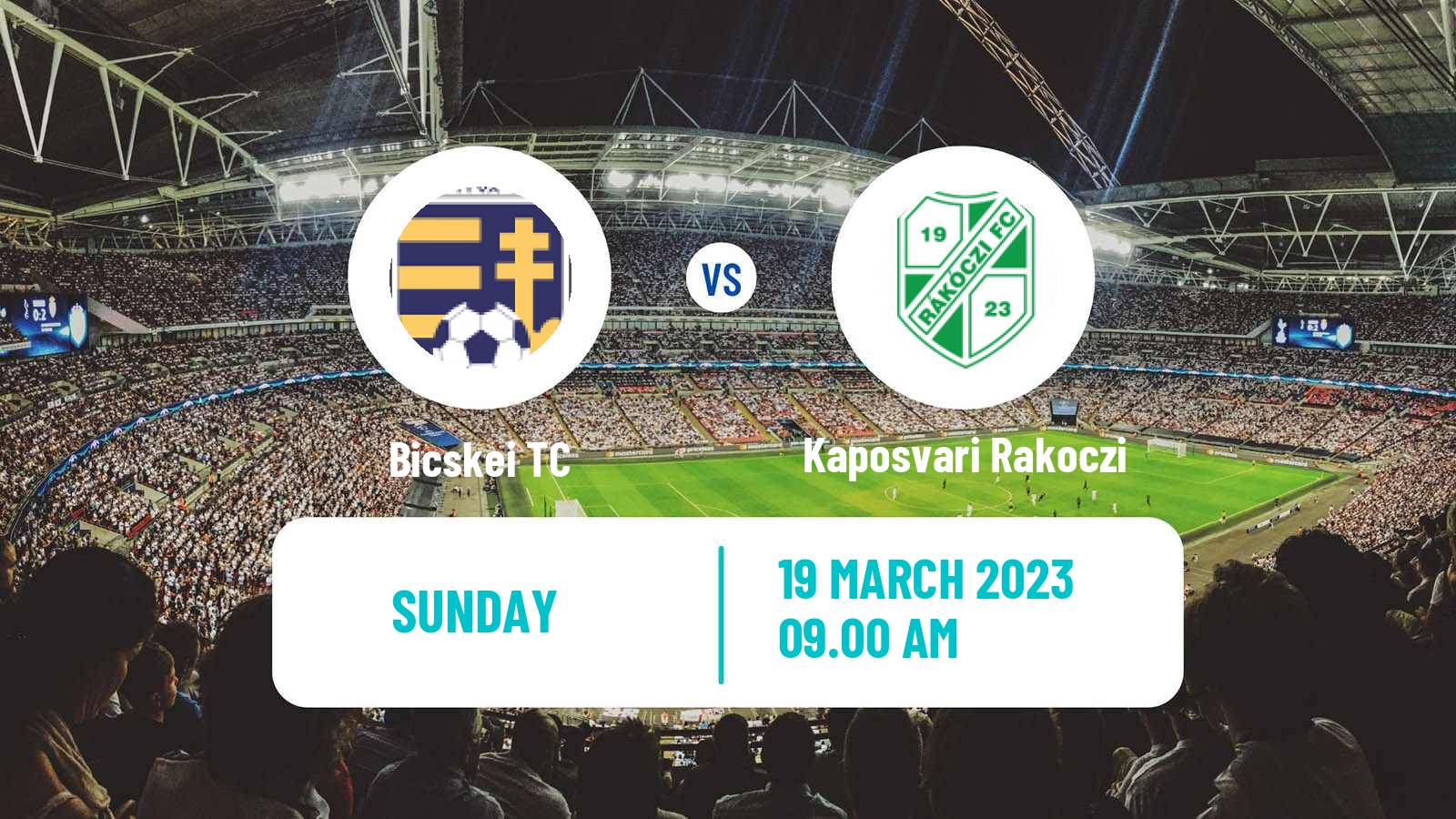 Soccer Hungarian NB III West Bicske - Kaposvari Rakoczi