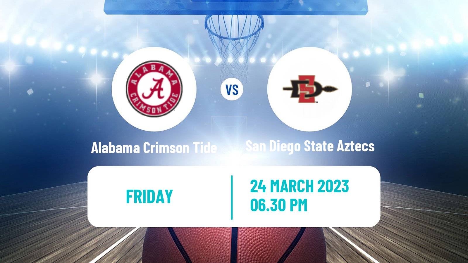 Basketball NCAA College Basketball Alabama Crimson Tide - San Diego State Aztecs