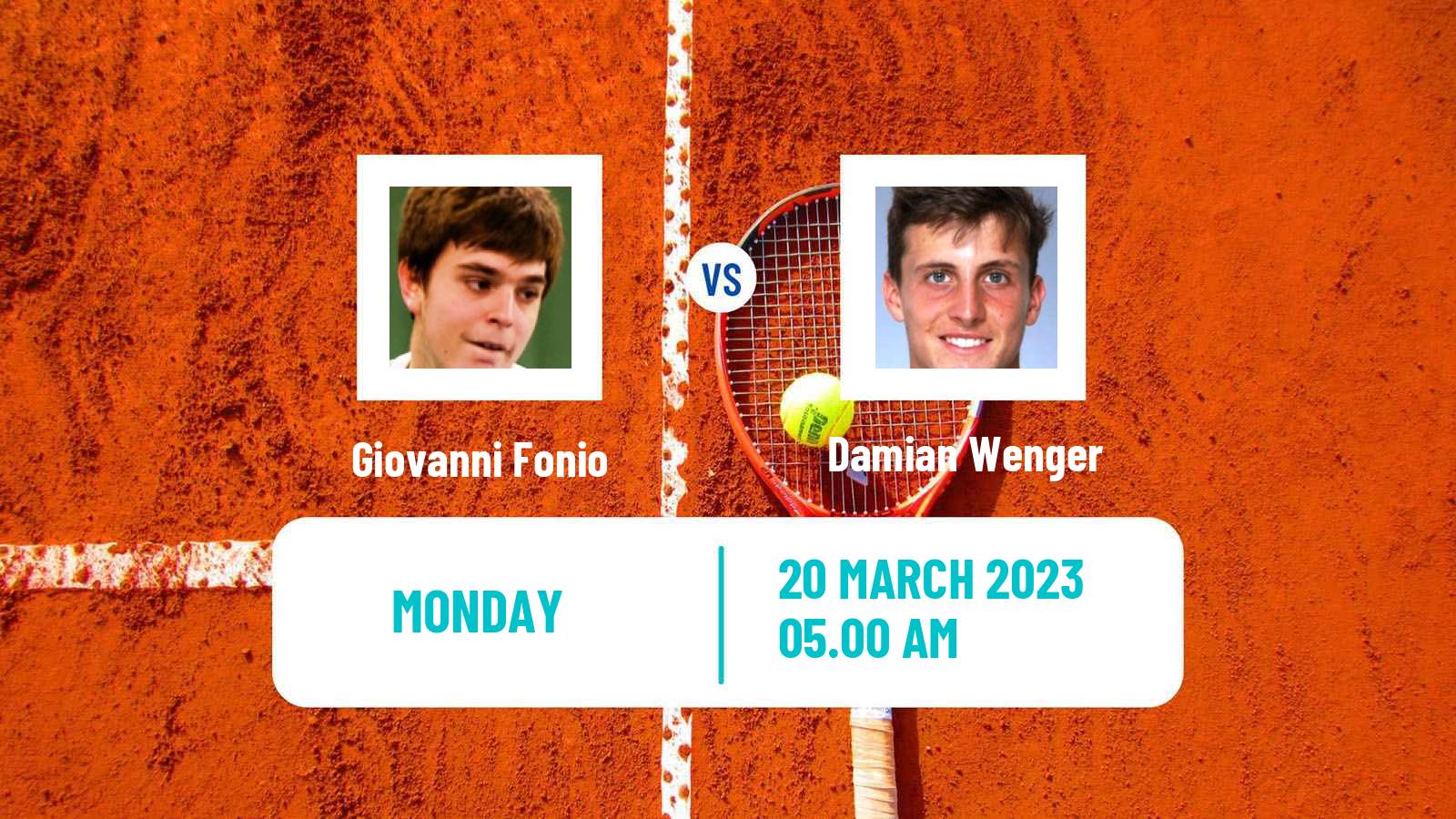Tennis ATP Challenger Giovanni Fonio - Damian Wenger