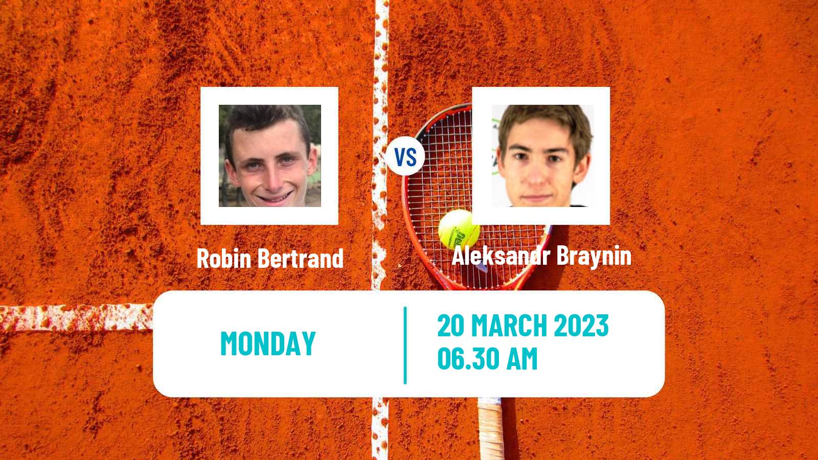 Tennis ATP Challenger Robin Bertrand - Aleksandr Braynin