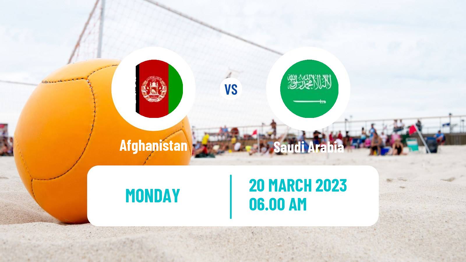 Beach soccer Beach Soccer Afghanistan - Saudi Arabia