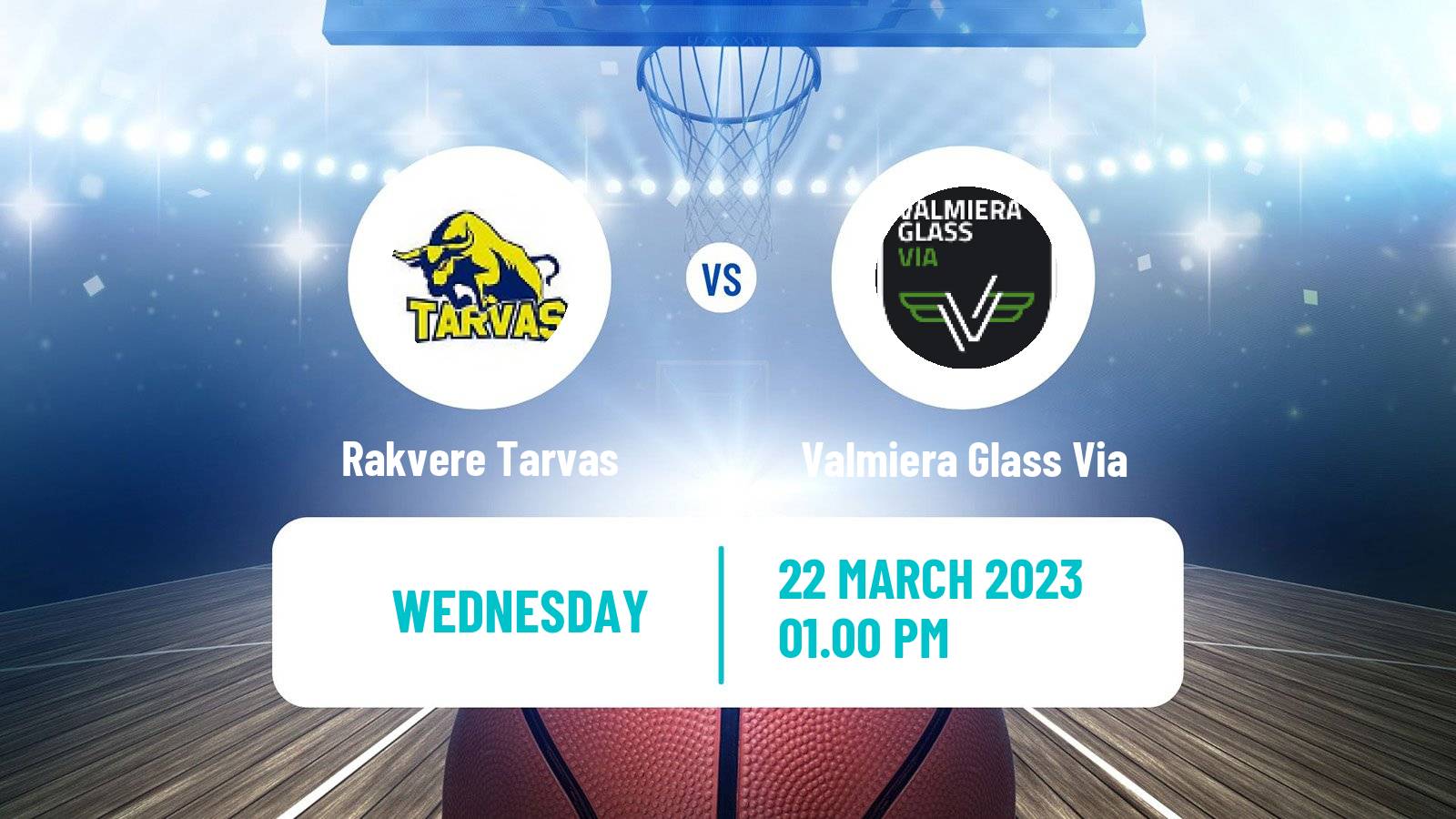 Basketball Estonian–Latvian Basketball League Rakvere Tarvas - Valmiera Glass Via