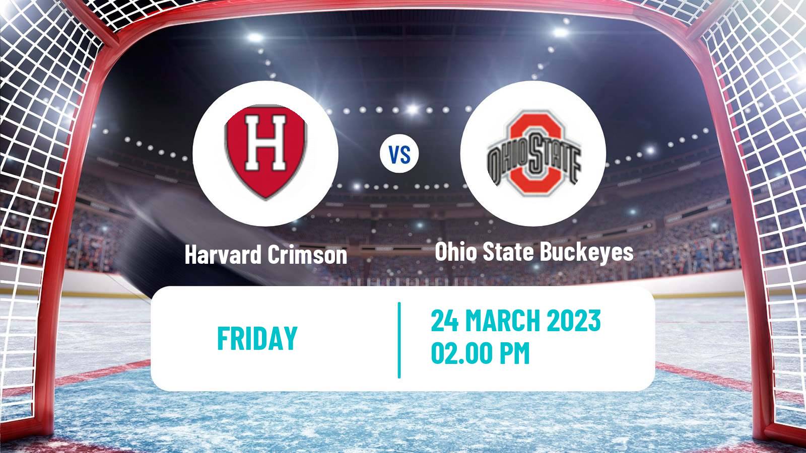 Hockey NCAA Hockey Harvard Crimson - Ohio State Buckeyes