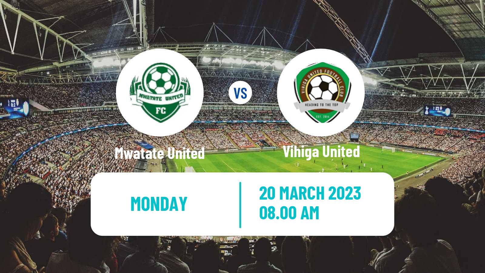 Soccer Kenyan Super League Mwatate United - Vihiga United