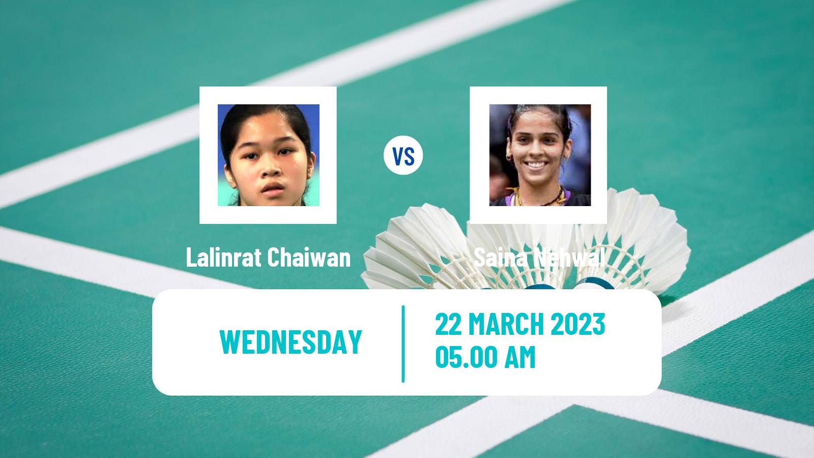 Badminton Badminton Lalinrat Chaiwan - Saina Nehwal