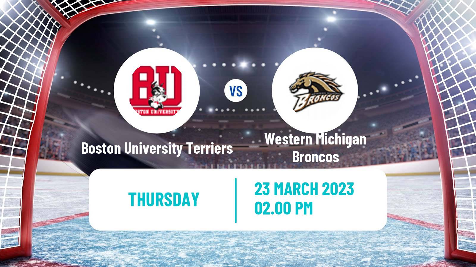 Hockey NCAA Hockey Boston University Terriers - Western Michigan Broncos