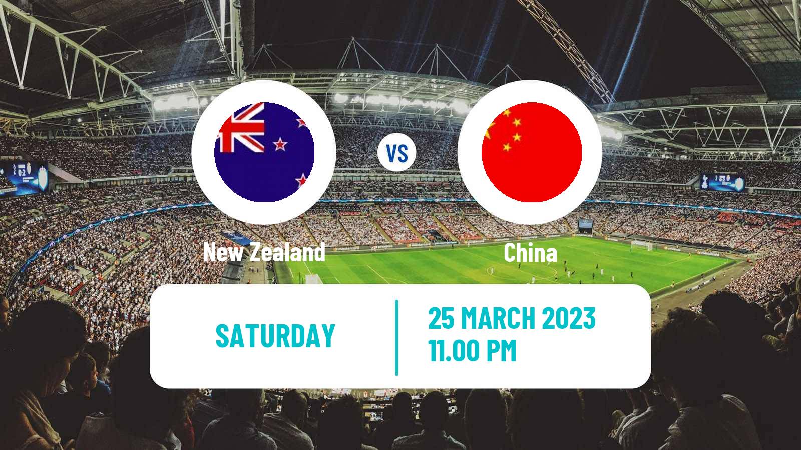 Soccer Friendly New Zealand - China