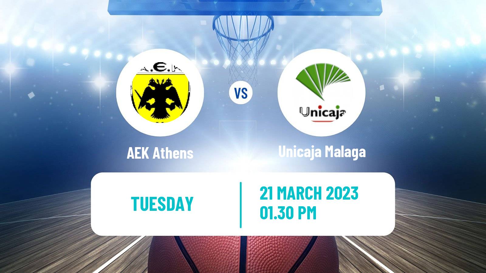 Basketball Champions League Basketball AEK Athens - Unicaja Malaga