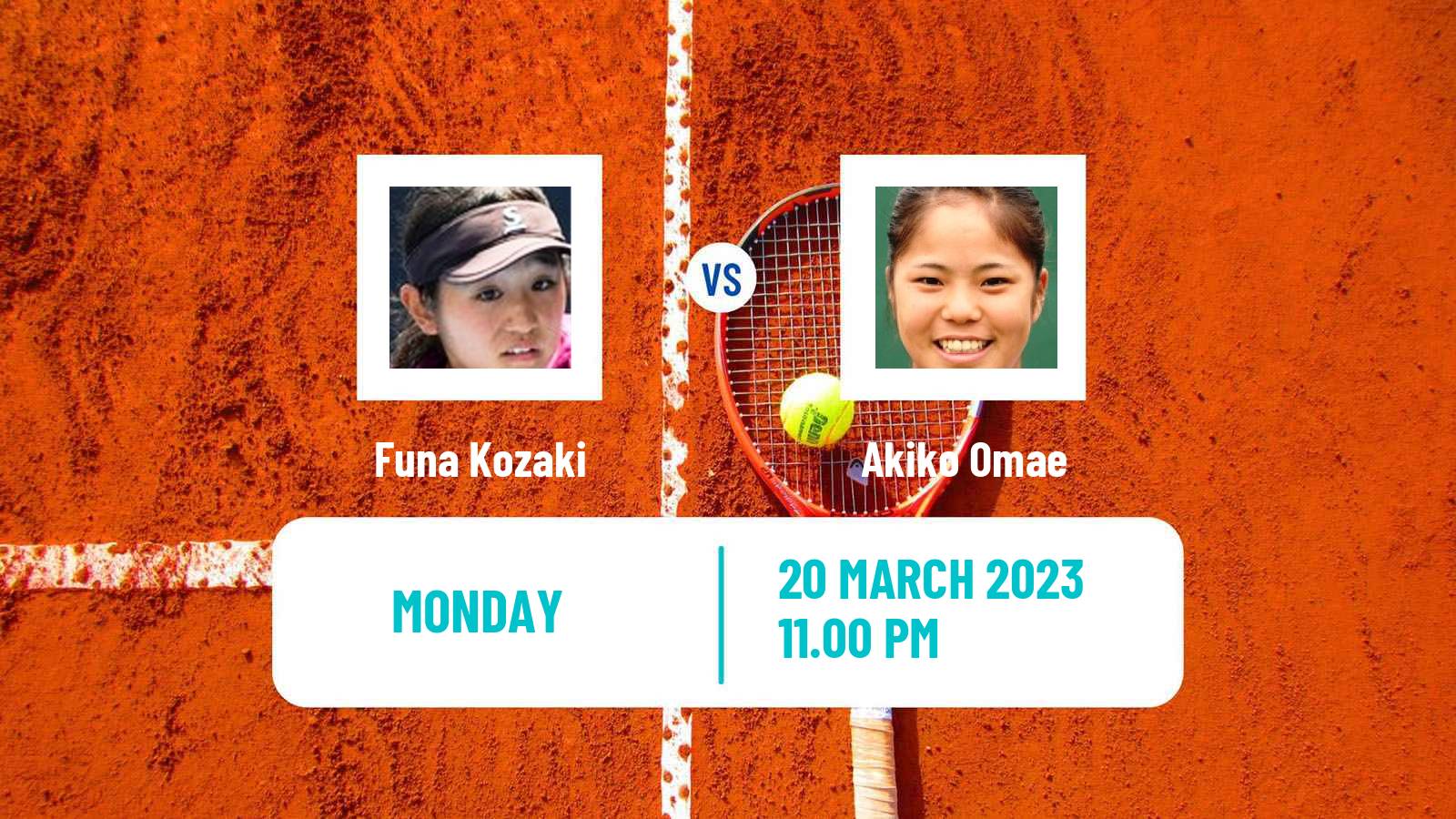 Tennis ITF Tournaments Funa Kozaki - Akiko Omae